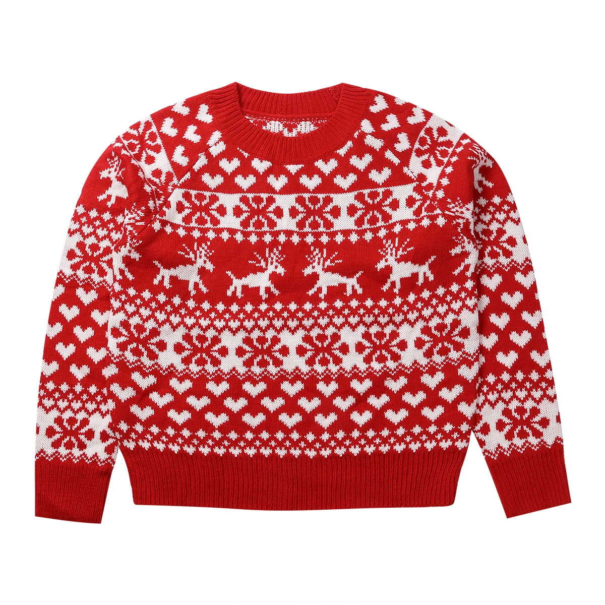 Women's Christmas Print Sweater - Festive Casual Knit Pullover