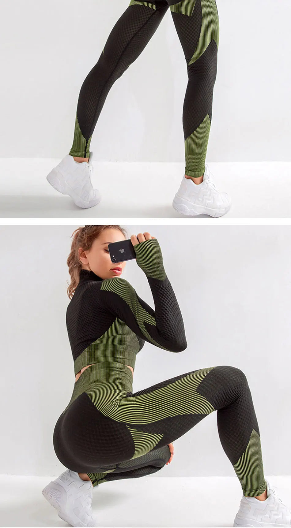 High-Waisted Seamless Gym Leggings