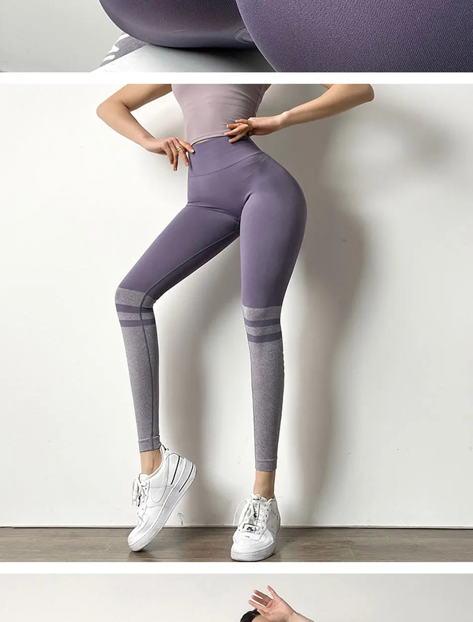 Seamless High-Waist Stretchy Yoga & Fitness Leggings