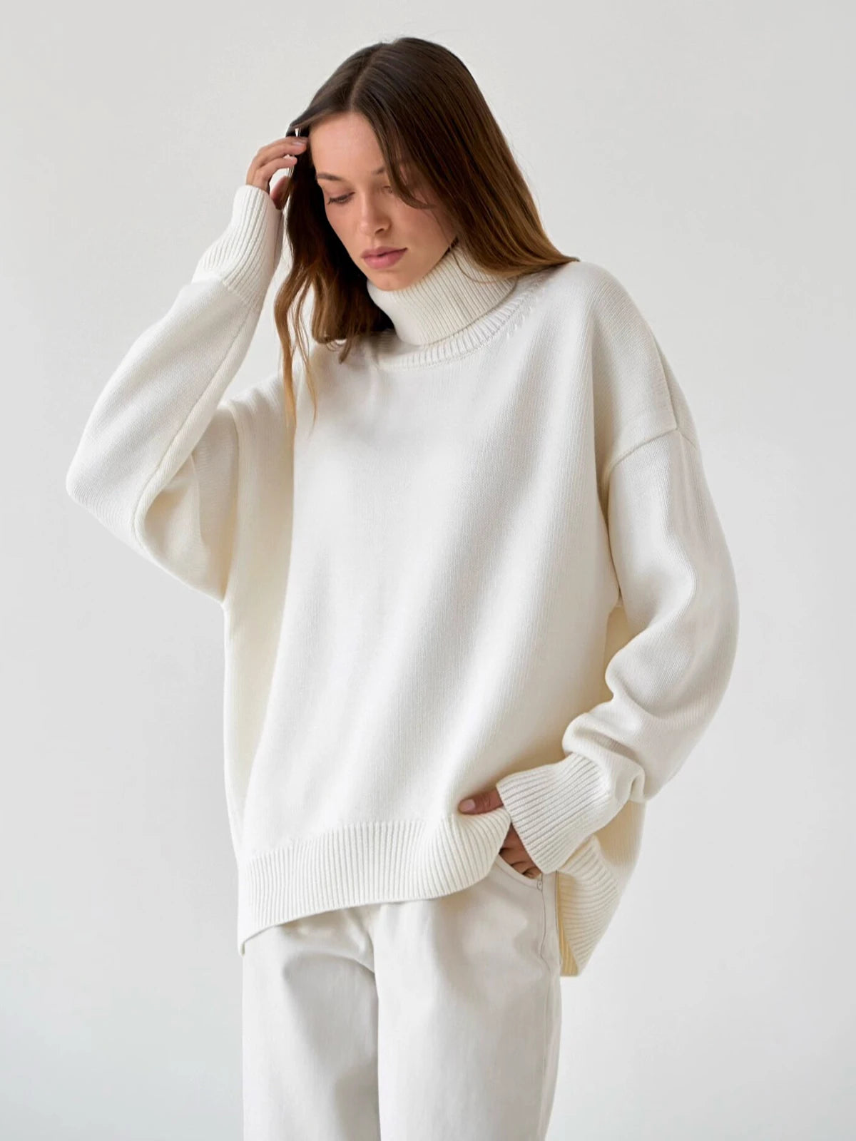 Thick Turtleneck Oversized Kintted Sweater