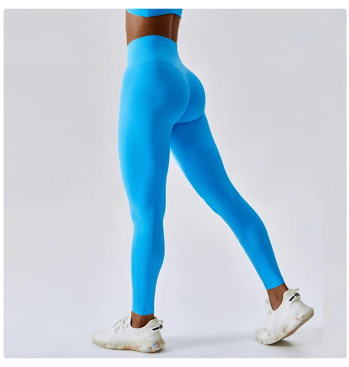 Breathable Push-Up Yoga Leggings with Peach Lift