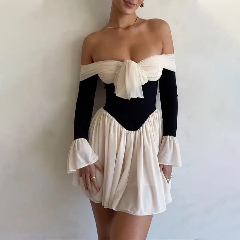 Strapless Backless Off-Shoulder Mini Dress