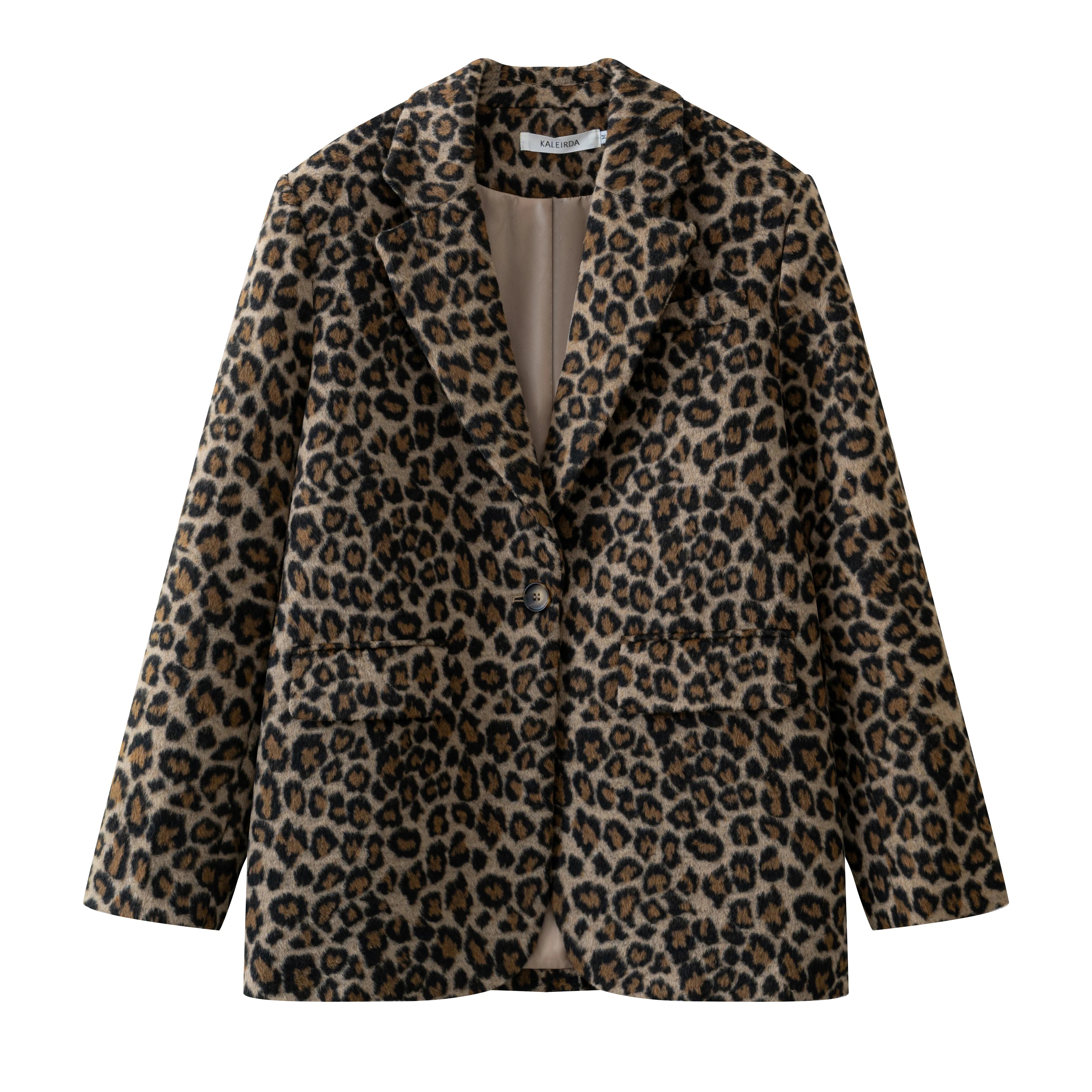 Leopard Print Blazer Jacket