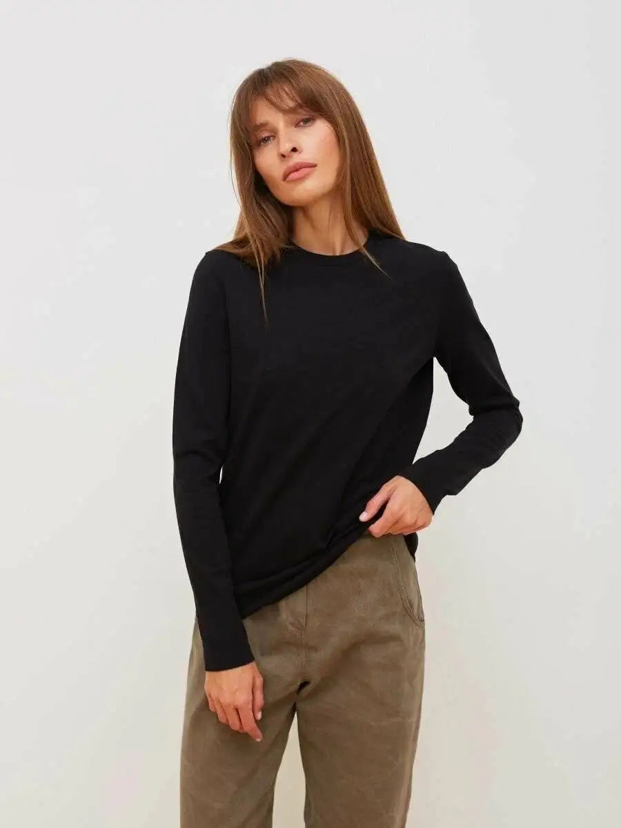 100% Cotton Oversized Long Sleeve T-Shirt