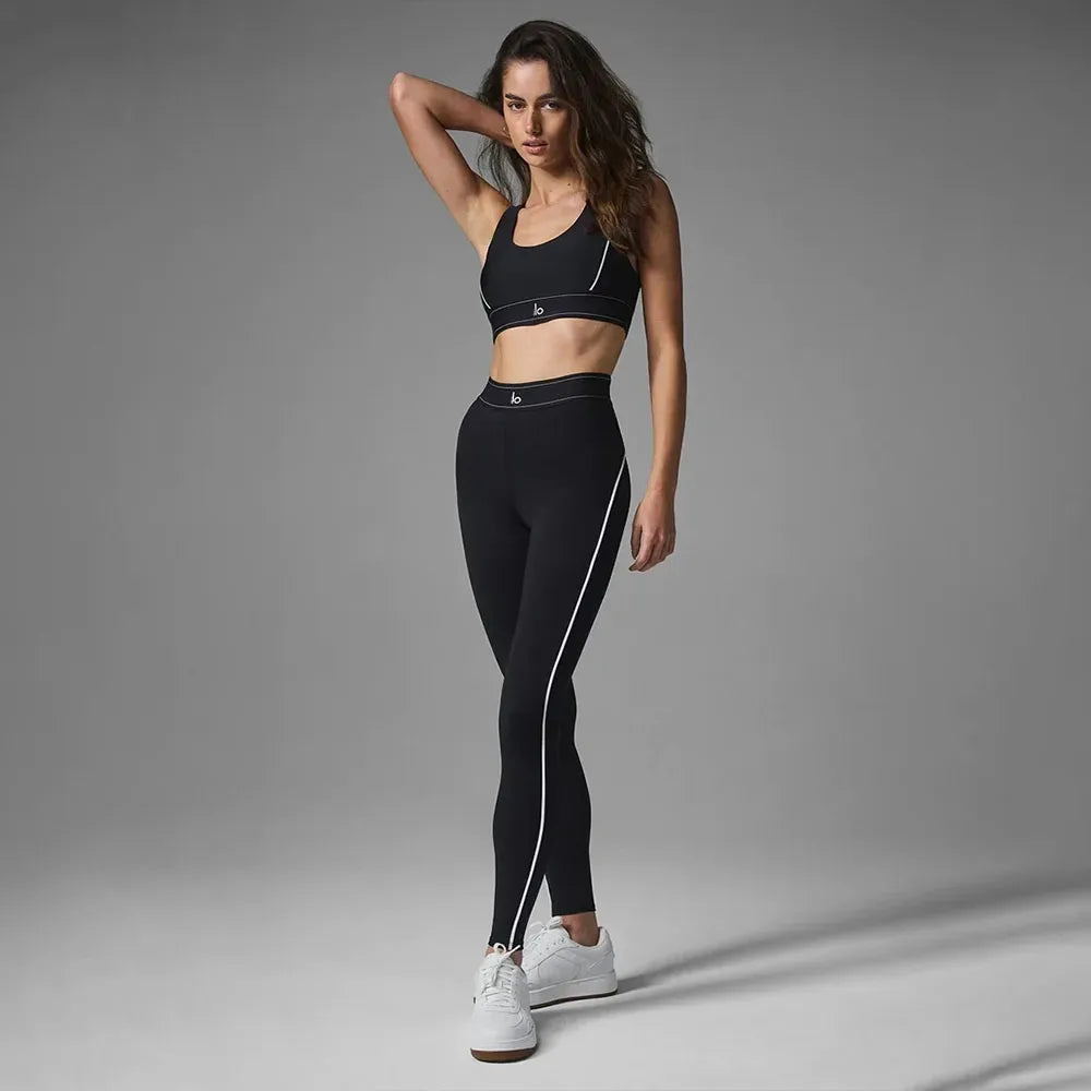 Airlift Yoga Set - High-Waist Leggings and Split Top Sportswear