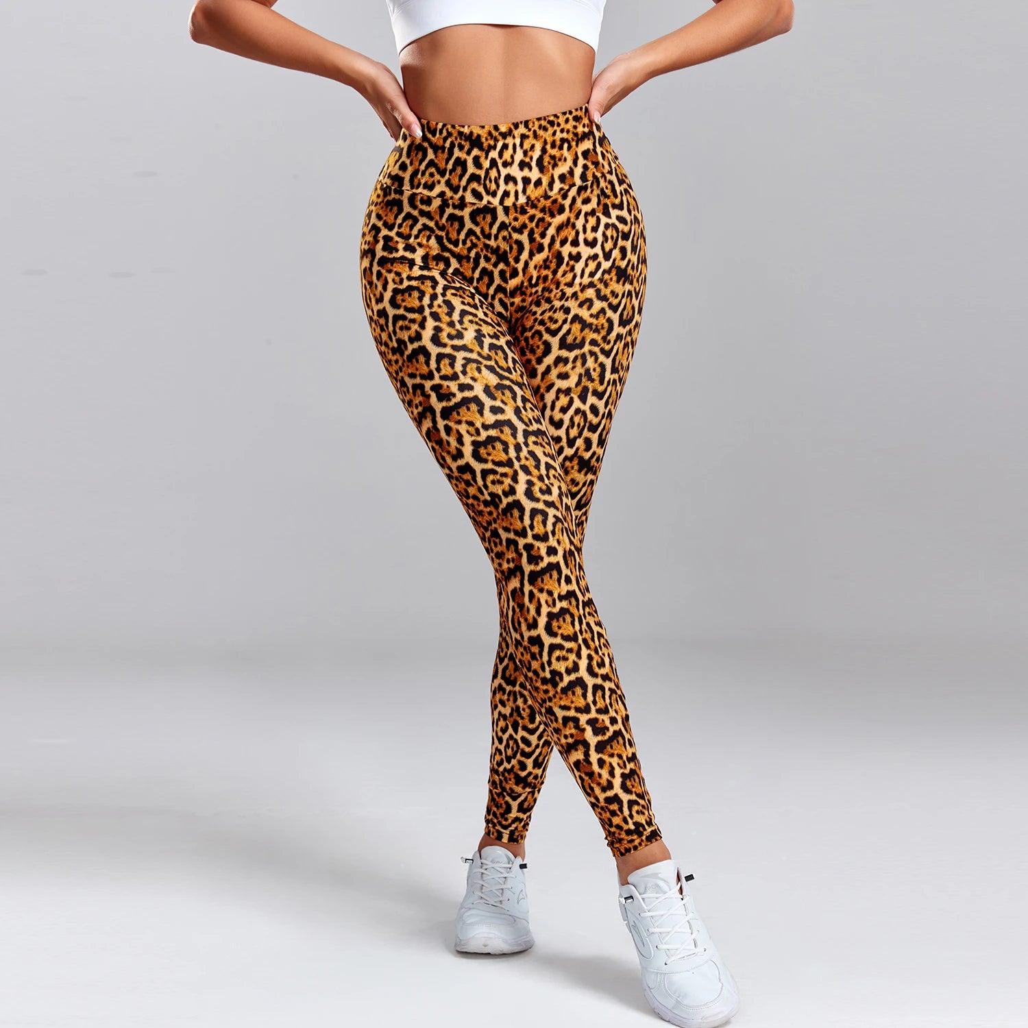 High Waist Leopard Print Leggings