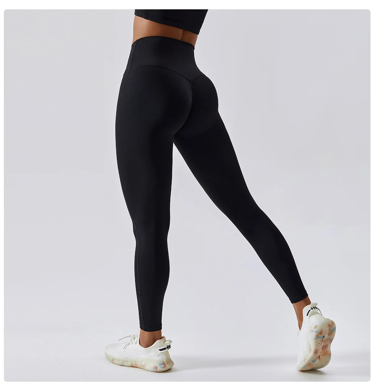 Breathable Push-Up Yoga Leggings with Peach Lift