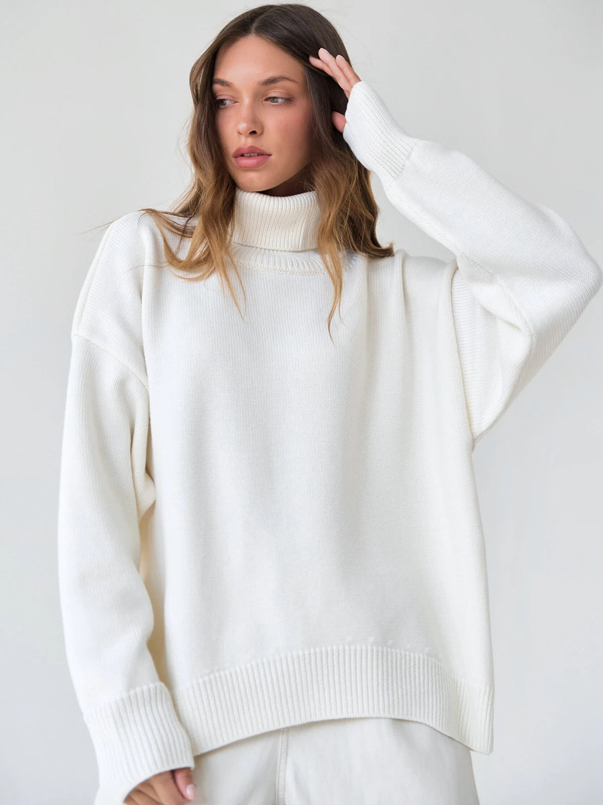 Thick Turtleneck Oversized Kintted Sweater