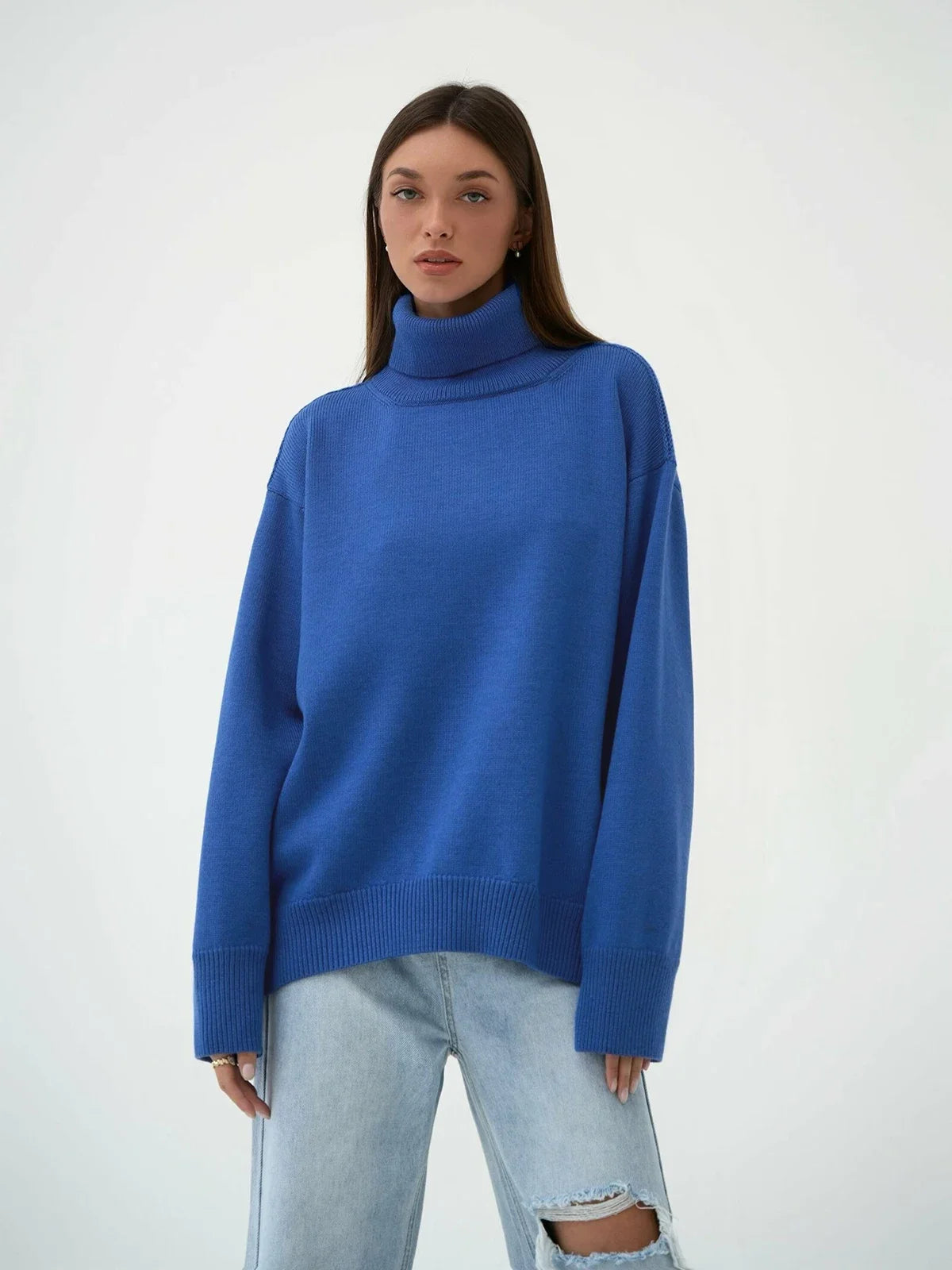 Thick Turtleneck Oversized Kintted Sweater