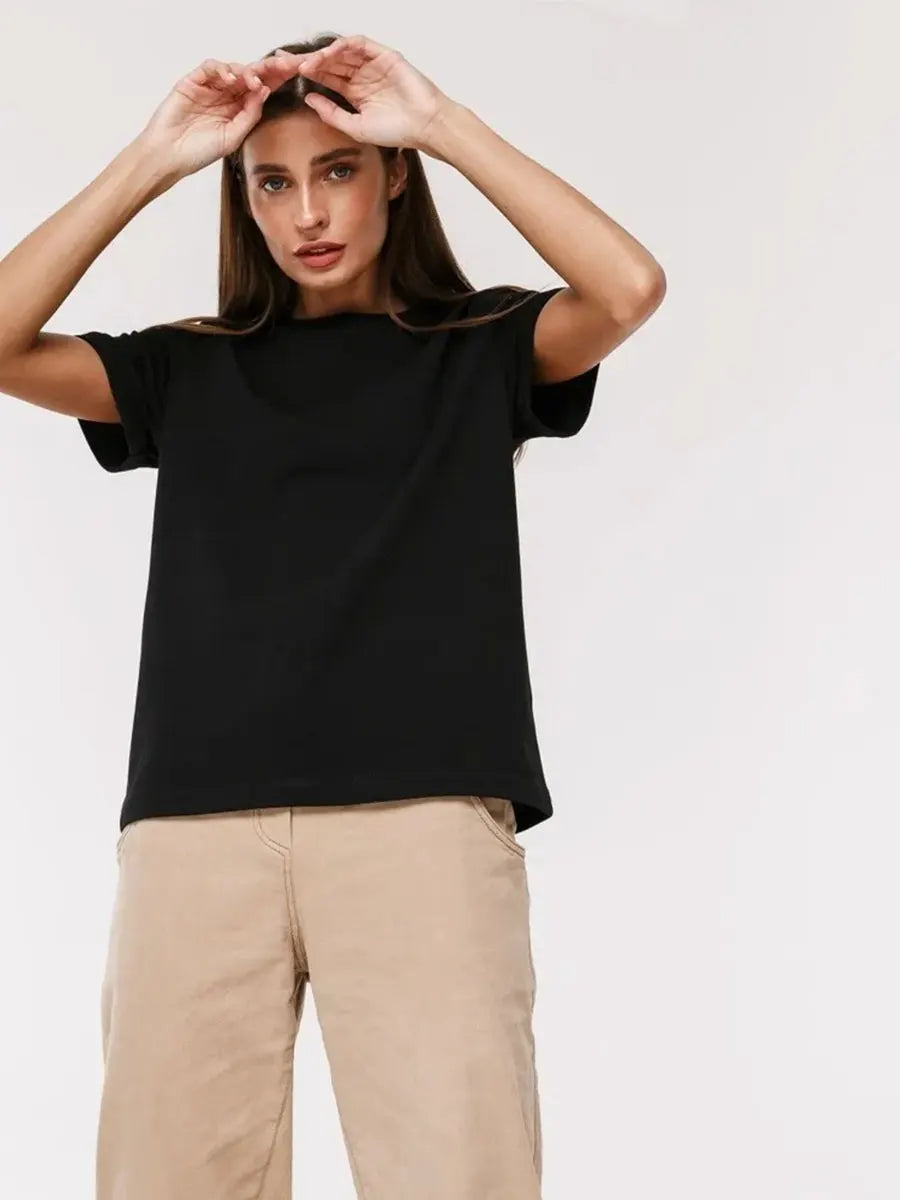 Basic Cotton Women's T-shirt Bottoming