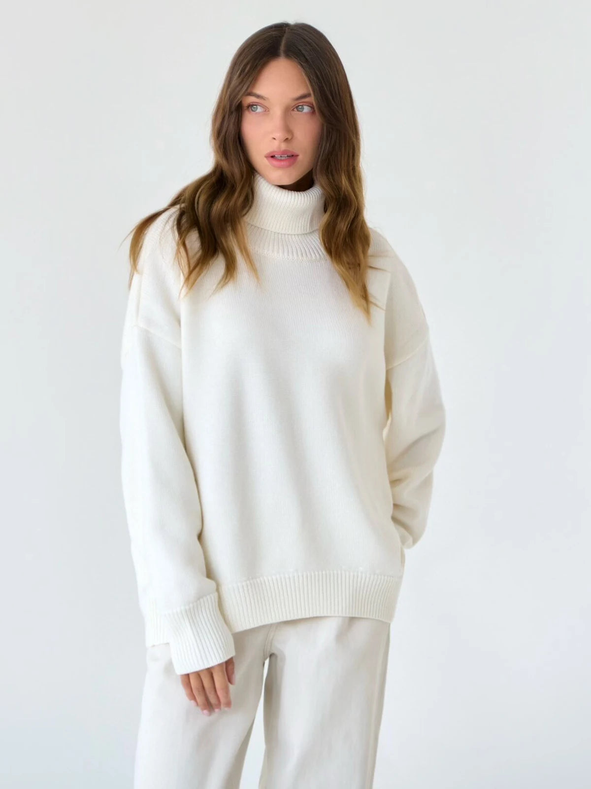 Thick Turtleneck Oversized Kintted Sweater