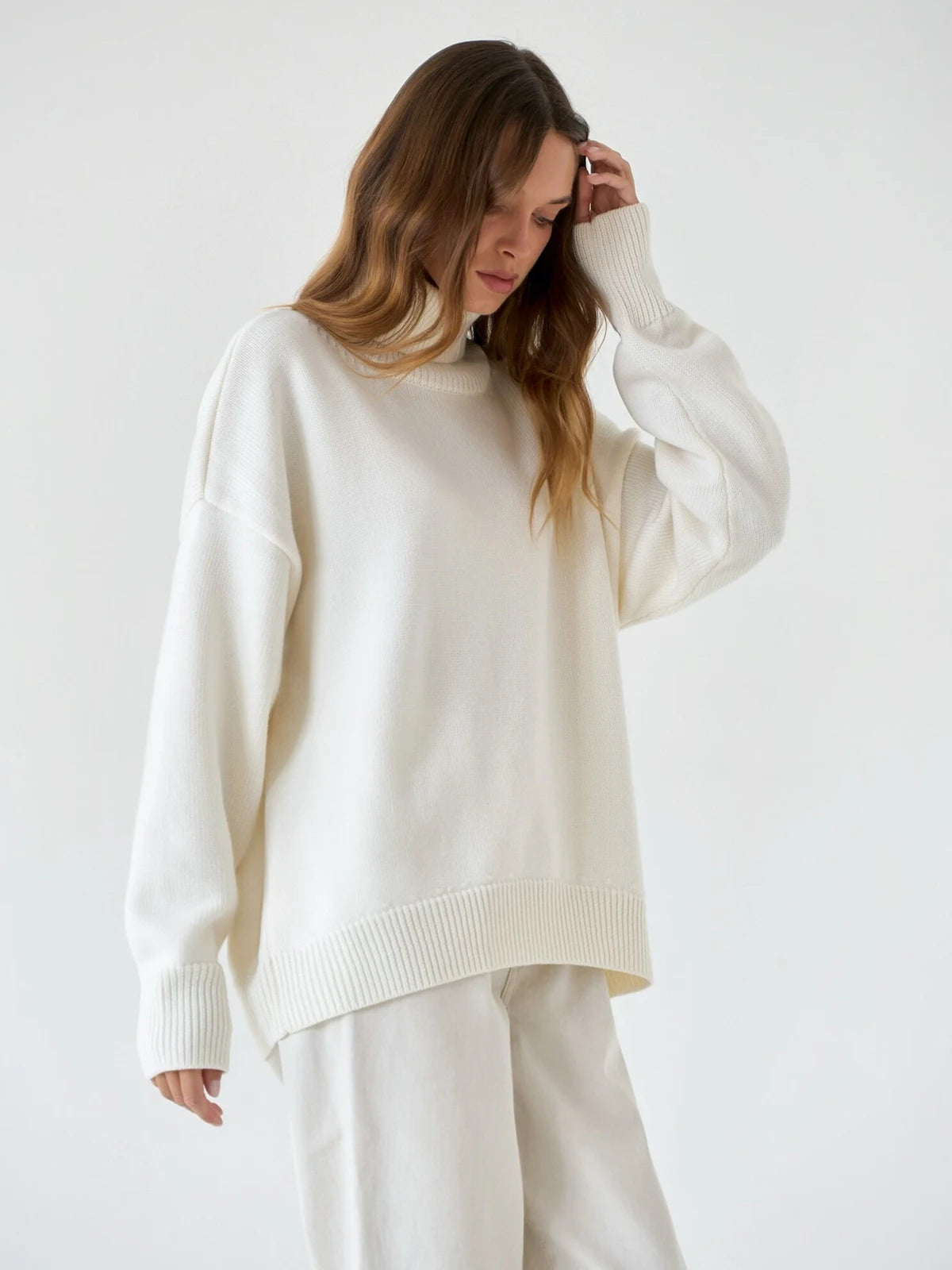 Thick Turtleneck Oversized Kintted Sweater