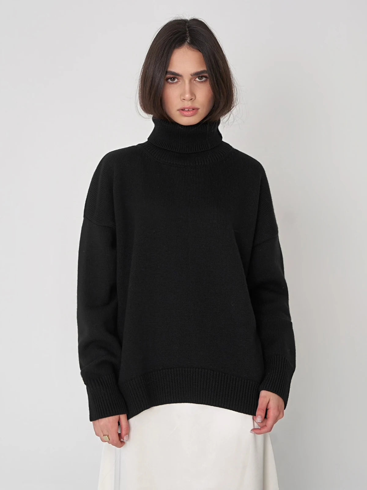 Thick Turtleneck Oversized Kintted Sweater