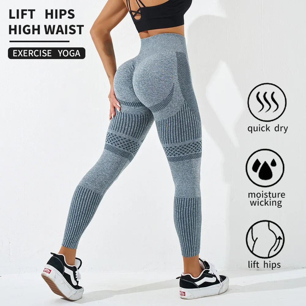 Hip-Lifting Breathable Push-Up Gym Leggings