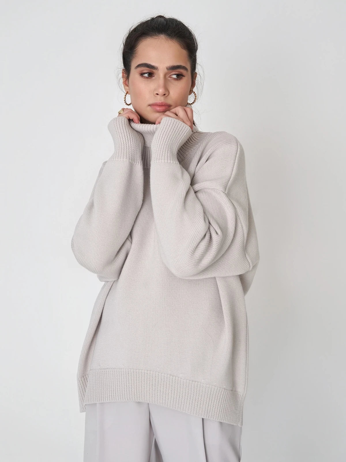 Thick Turtleneck Oversized Kintted Sweater