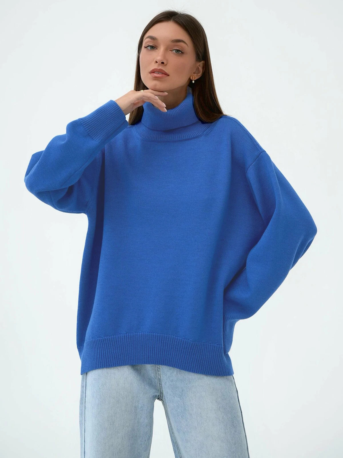 Thick Turtleneck Oversized Kintted Sweater