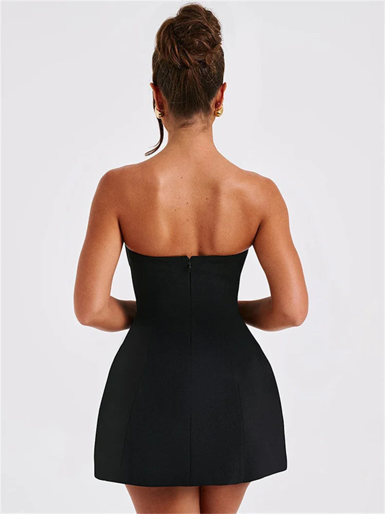 Backless Slim Mini Dress