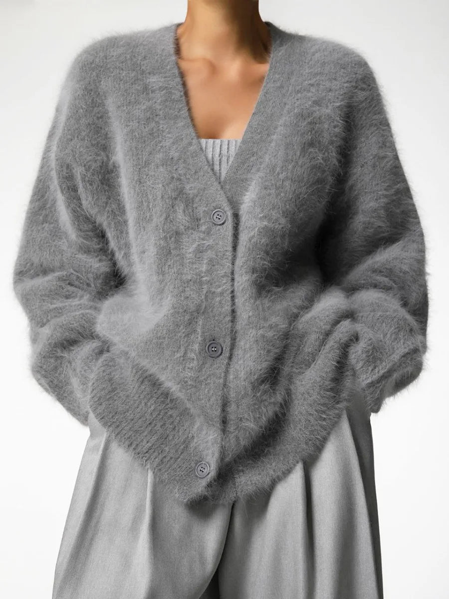 Elegant Long Sleeve Knitted Cardigan