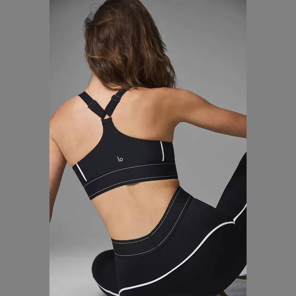 Airlift Yoga Set - High-Waist Leggings and Split Top Sportswear