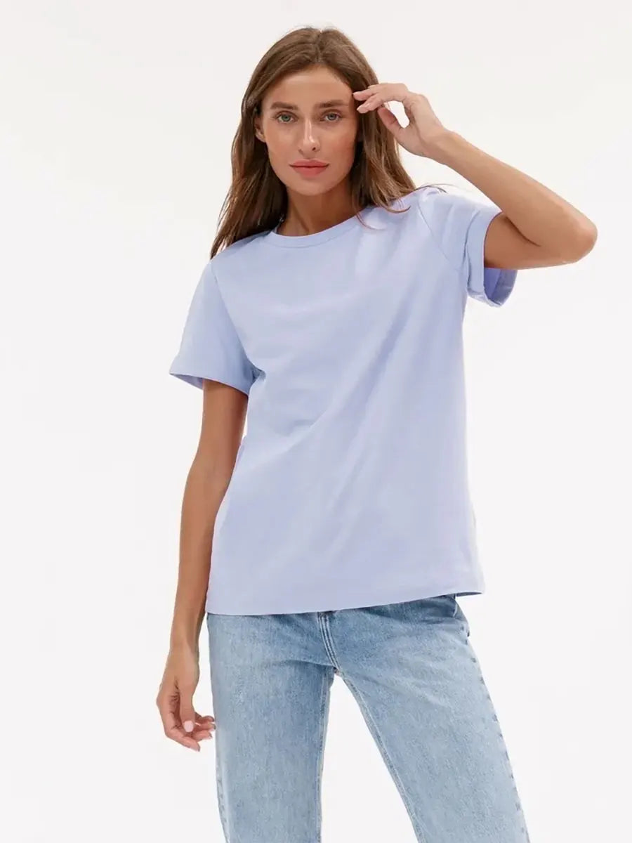 Basic Cotton Women's T-shirt Bottoming