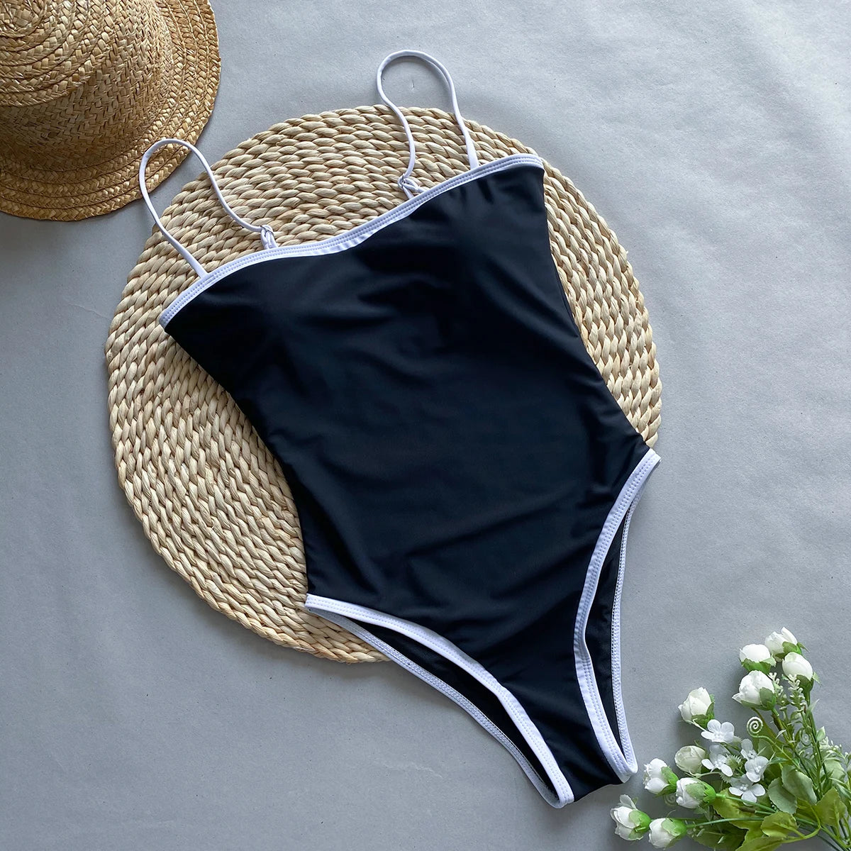 One Piece High Waist Swimsuit