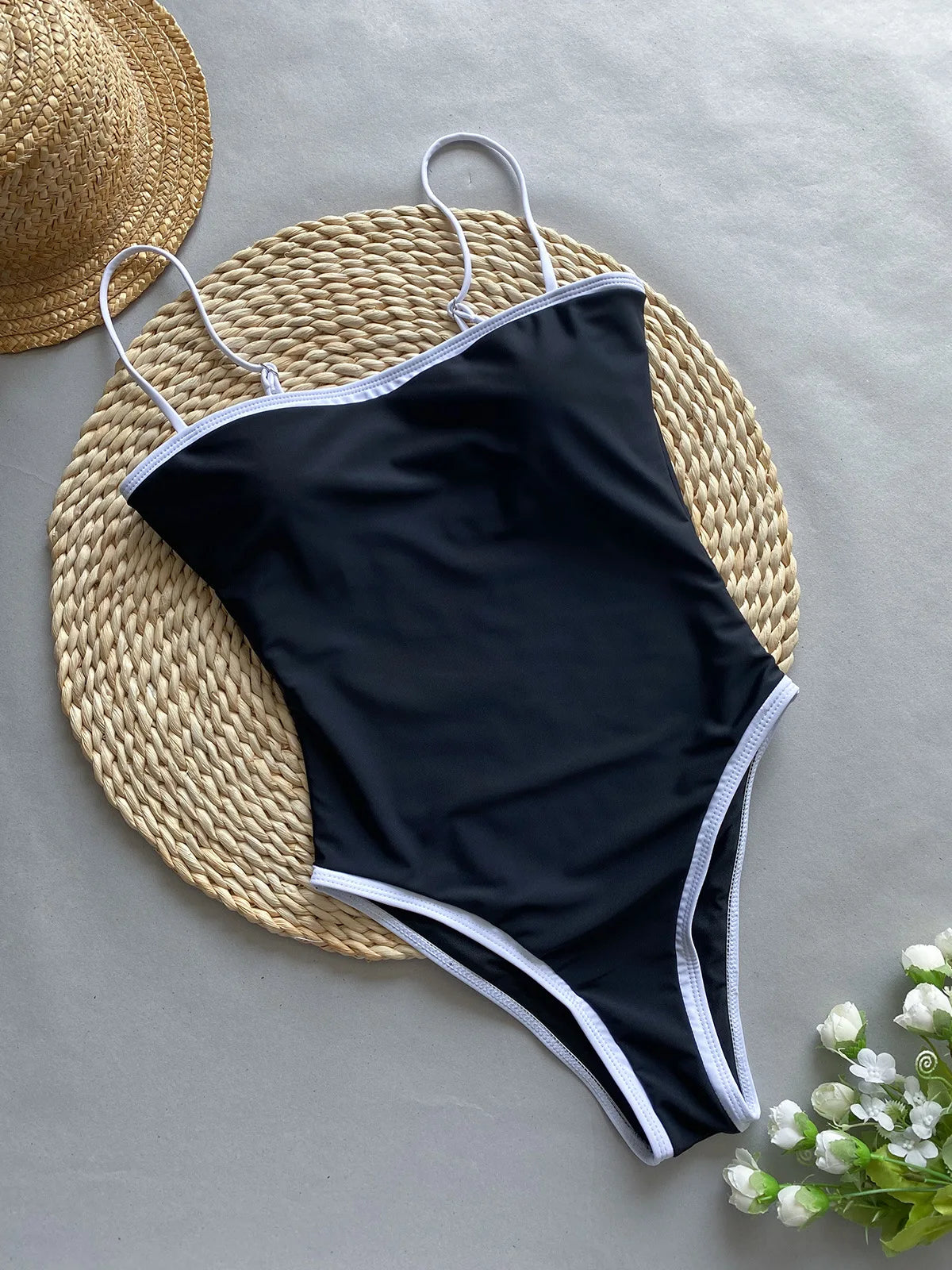 Vintage One Piece Retro Swimsuit