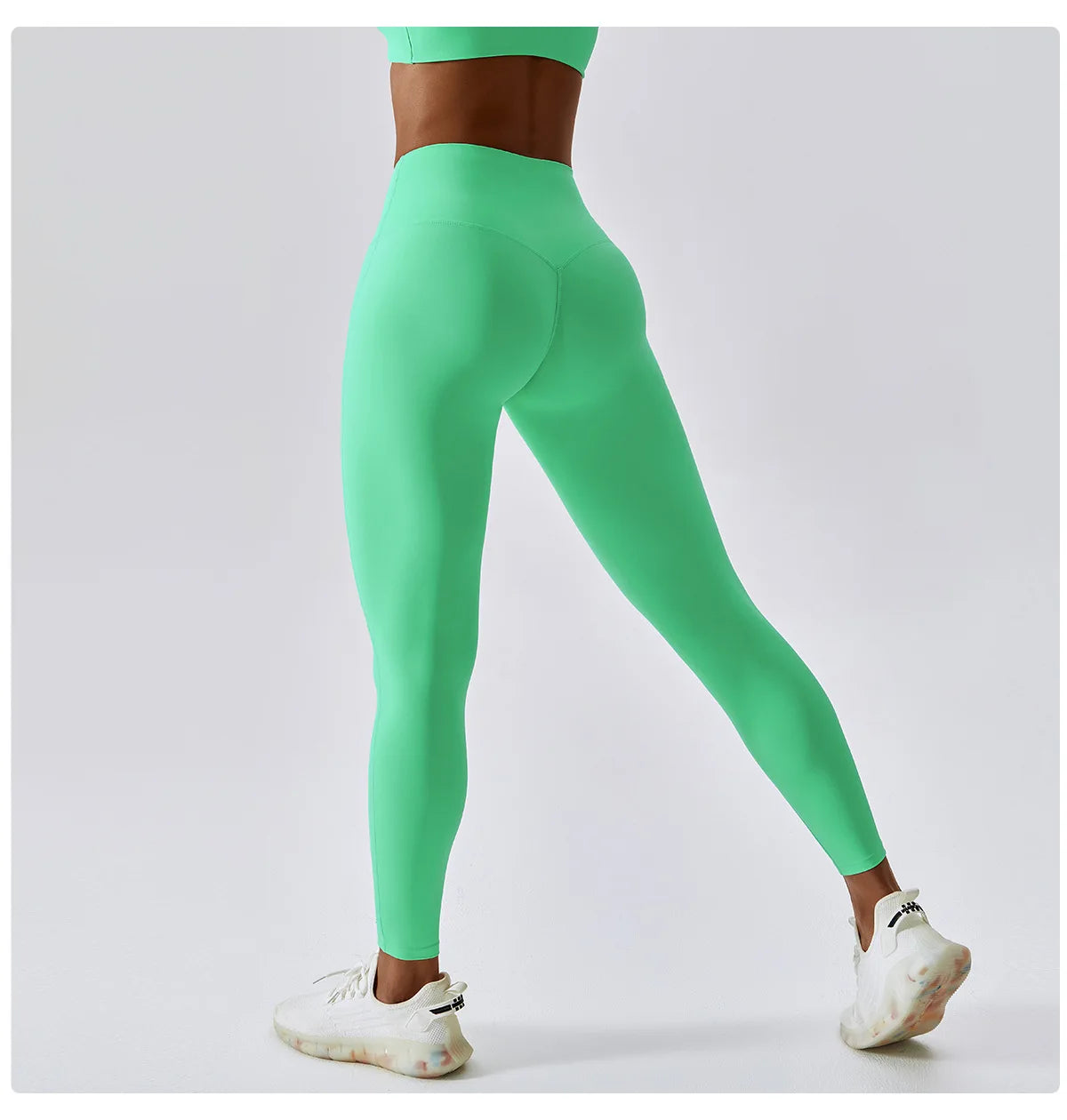 Breathable Push-Up Yoga Leggings with Peach Lift