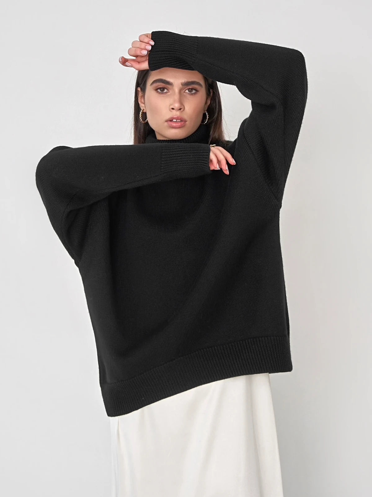 Thick Turtleneck Oversized Kintted Sweater