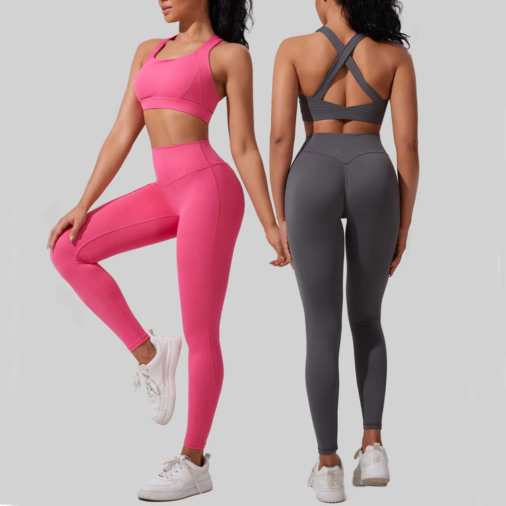 Seamless High-Waist Push-Up Fitness Leggings