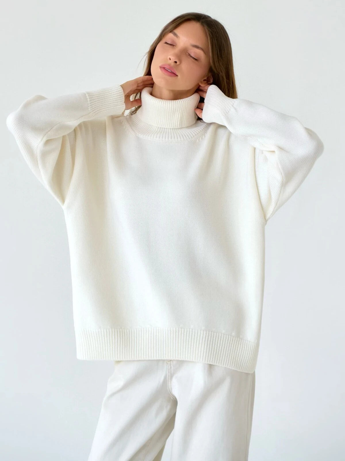 Thick Turtleneck Oversized Kintted Sweater