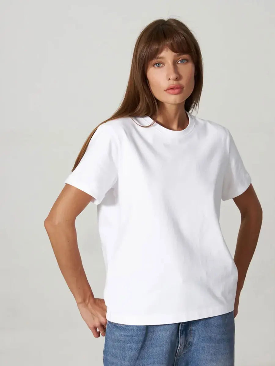 Basic Cotton Women's T-shirt Bottoming