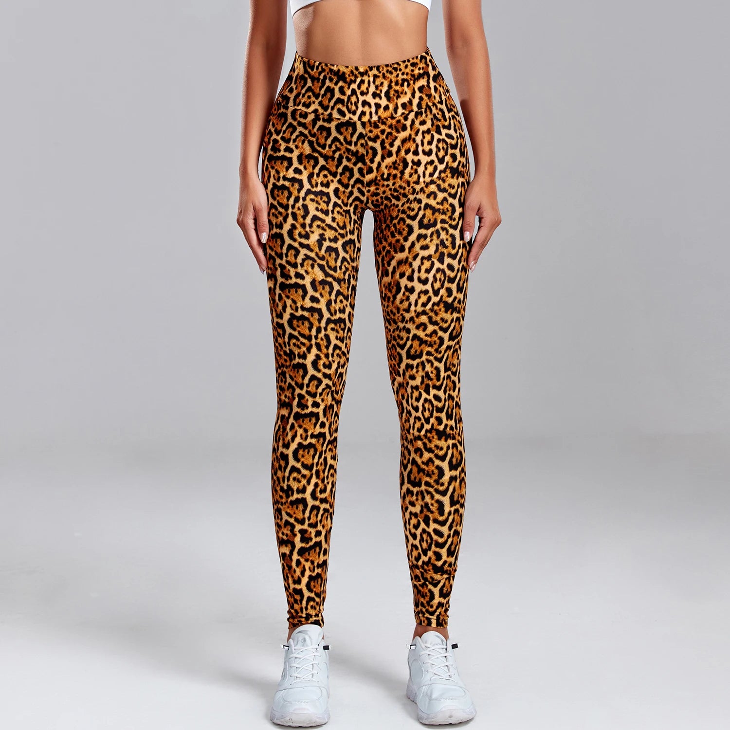 High Waist Leopard Print Leggings