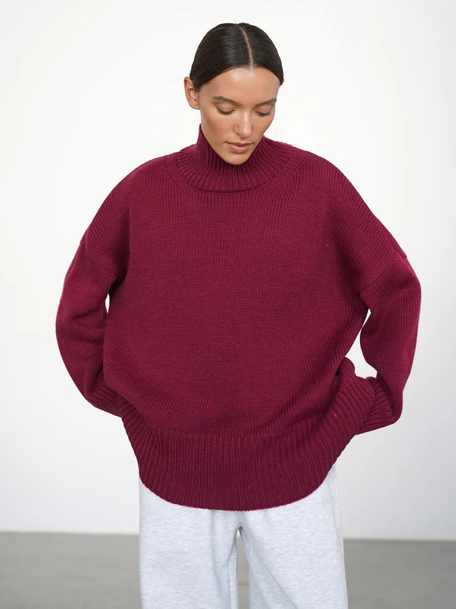 High-End Knit Sweater - Slim Fit, Casual Warmth in Luxe Style