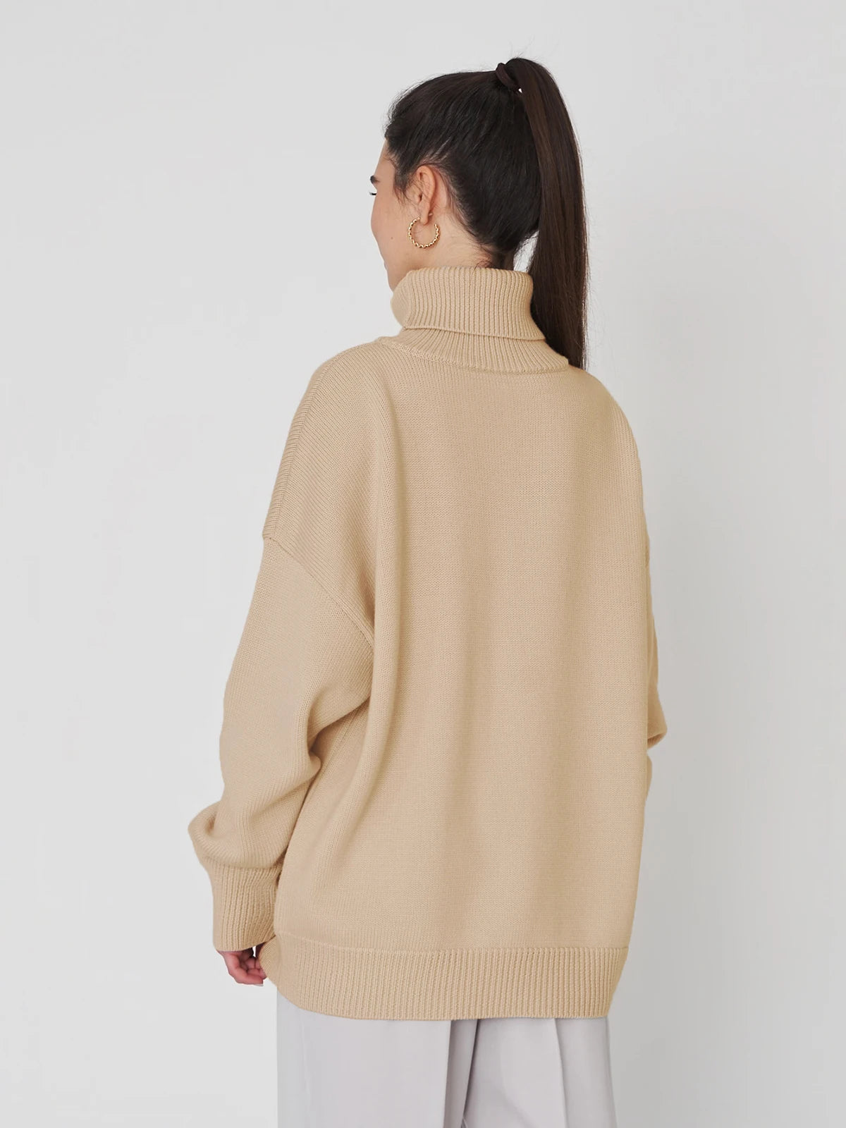 Thick Turtleneck Oversized Kintted Sweater